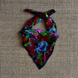 Vintage Colorful Silk Scarf